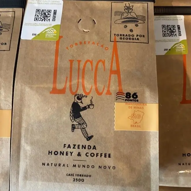 Novo rótulo do Lucca Café da Mantiqueira de Minas. Foto: Divulgação.