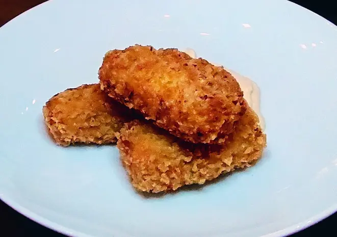 Croquetes de jamón ao bechamel, macios e cremosos. | Foto: Anacreon de Téos