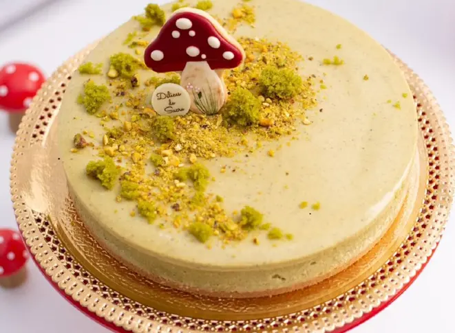 O cheesecake da Délices de Sucre. Foto: Ledinara Baptista