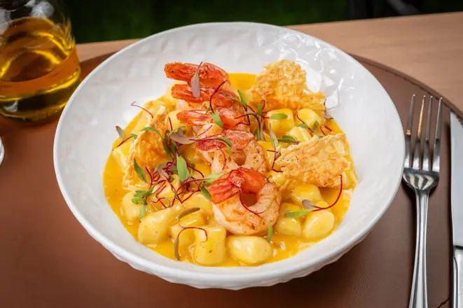 Gnocchi Al Gamberi, do Katezzi. Foto: Festival Bom Gourmet.