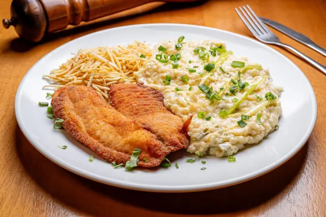 Tilápia à Milanesa, do Domenico. Foto: Festival Bom Gourmet.