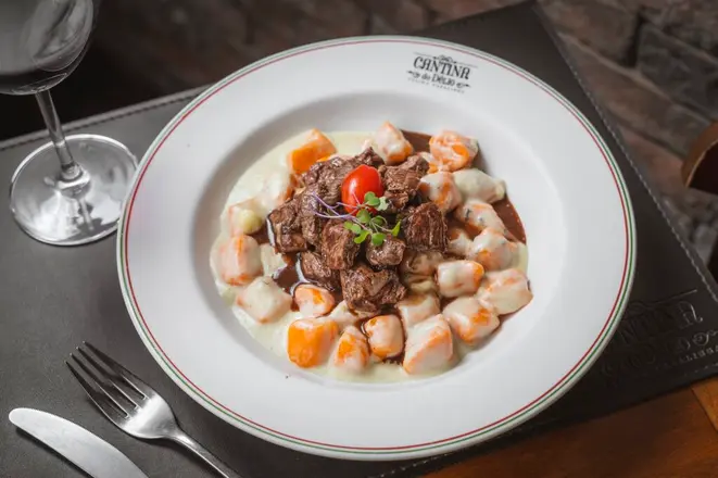 Gnocchi di Zucca con Cubi di Filetto. Foto: Priscilla Fiedler/Festival Bom Gourmet.