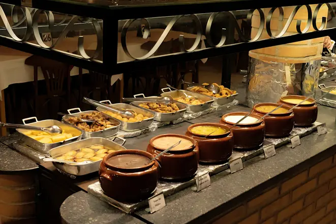 Buffet Petiscaria, do Restaurante Frutos da Terra, tem 10% de desconto durante o Circuito. Foto: Diulgação.