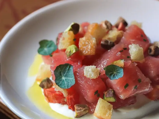 Atum Mediterrâneo. do chef Pedro Coronha. Crédito: divulgação