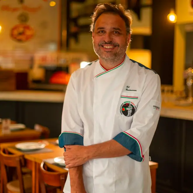 Chef Gil Guimarães, fundador da Baco Pizzaria. Crédito: Divulgação
