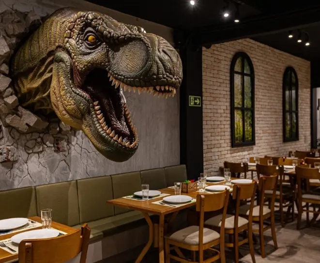 Crédito: Reprodução/Site Jurassic Pizza