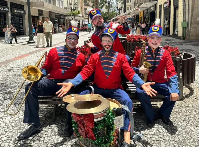 O Cortejinho, a bandinha que vai animar os fins de semana da Cantina Baviera. | Foto: Divulgação Baviera (Ana Flávia Parizotto)